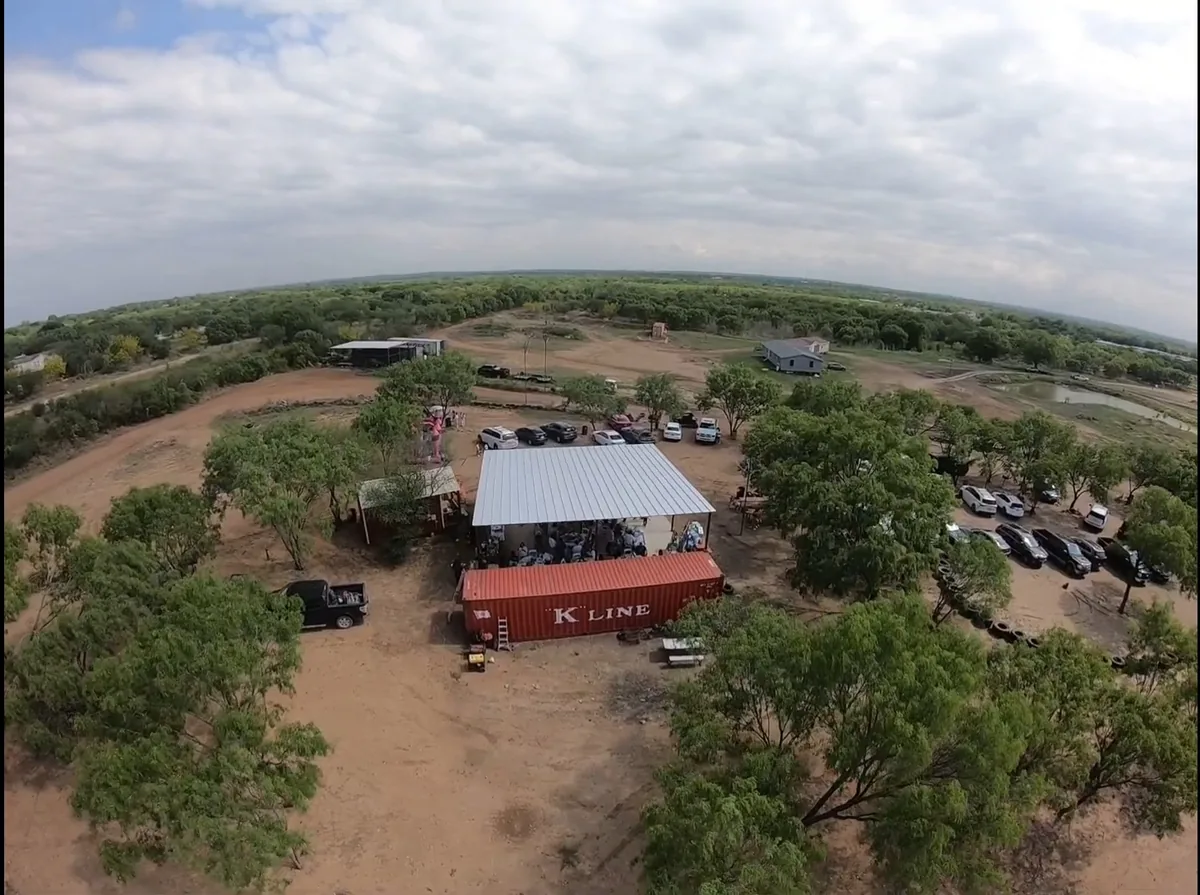 Covered venue space at 281 Country Club UTV park San Antonio TX