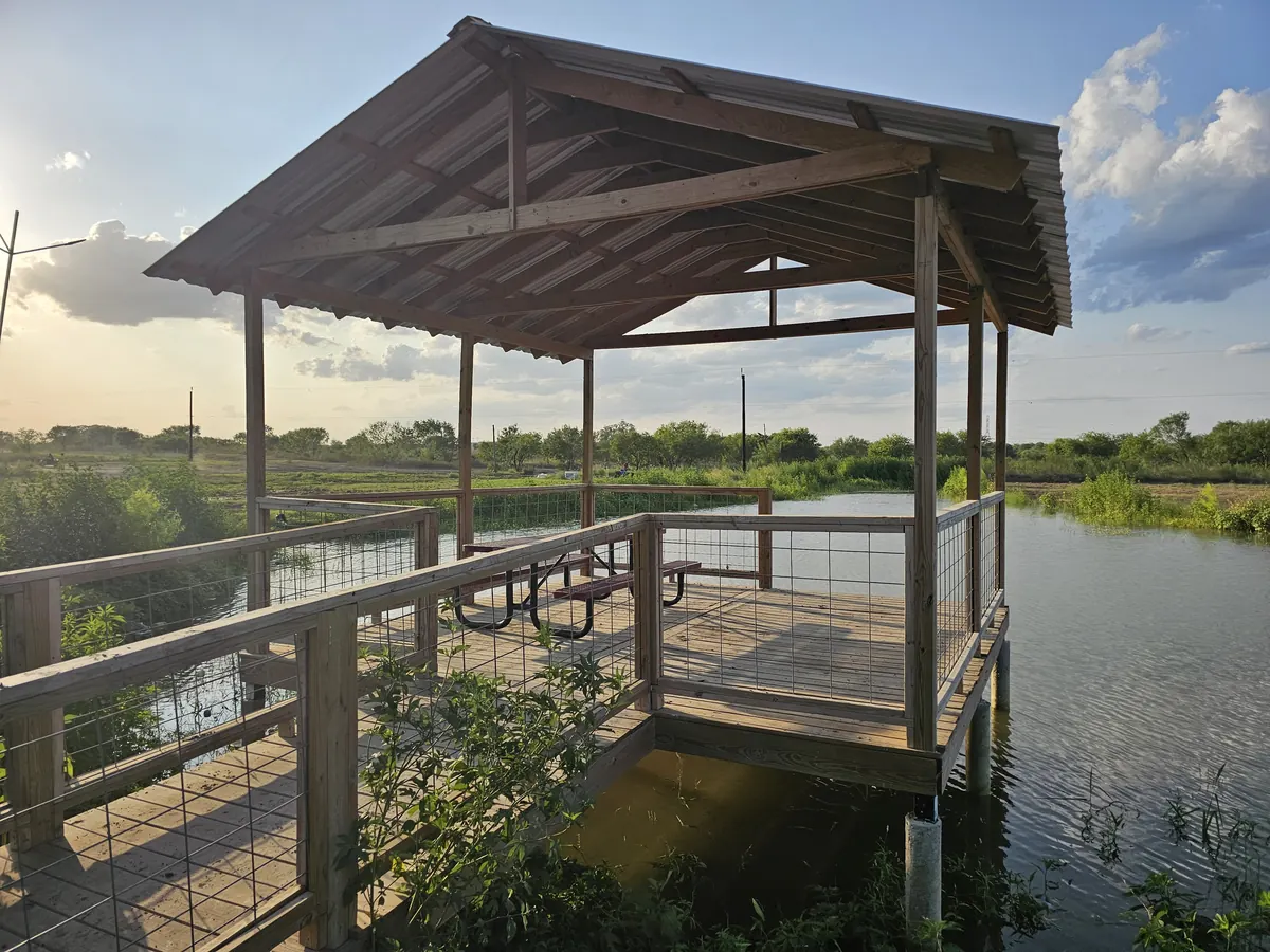 Water pond pier venue rental at 281 Country Club San Antonio