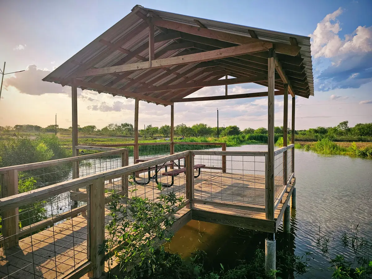 Water pond pier venue at 281 Country Club UTV park San Antonio